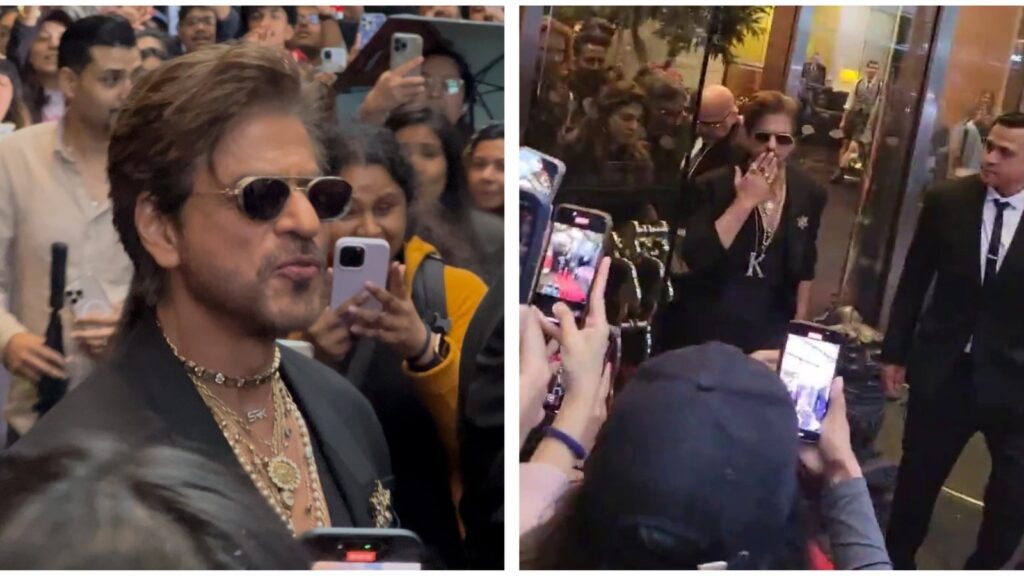 Shah Rukh Khan makes dashing entry in black for Met Gala 2025, sports huge K necklace. See pics | Bollywood