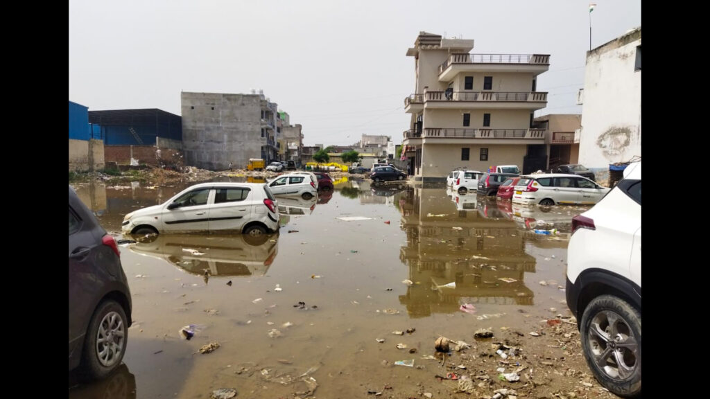 Swamp of garbage, waterlogging in Ashok vihar Ph-3 sparks civic outrage