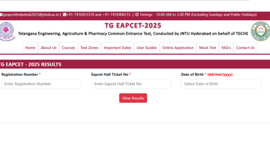 TS EAMCET Result 2025 OUT Live: Telangana EAPCET result out, Palla Bharath Chandra tops in Engineering stream, link