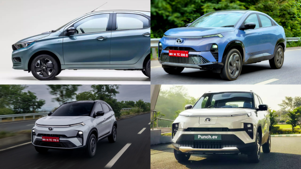 Tata Nexon EV, Punch EV, Tiago EV and Curvv EV get benefits of up to ₹1.86 lakh