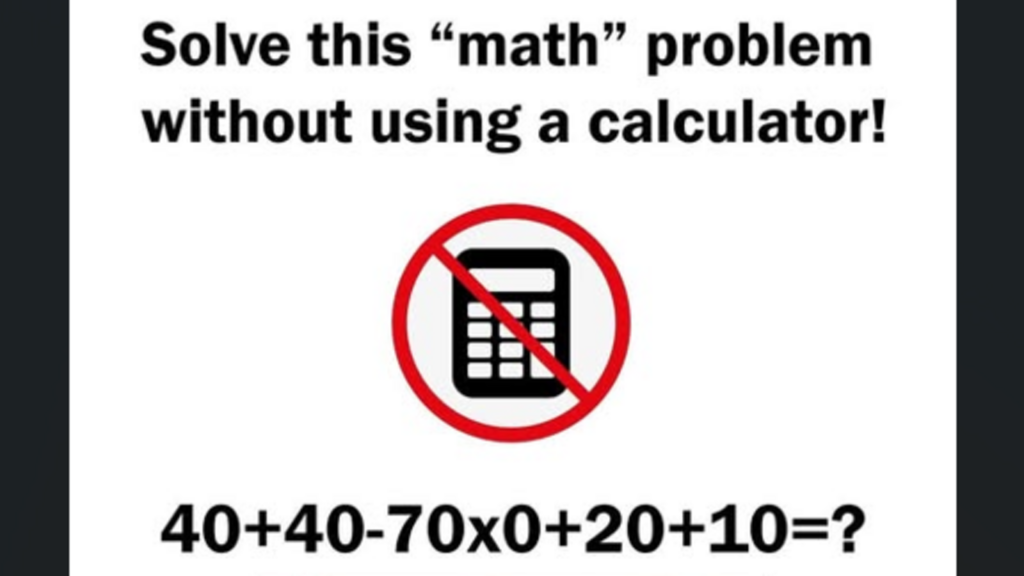Test your problem-solving skills: Can you solve this tricky maths puzzle without using a calculator? | Trending