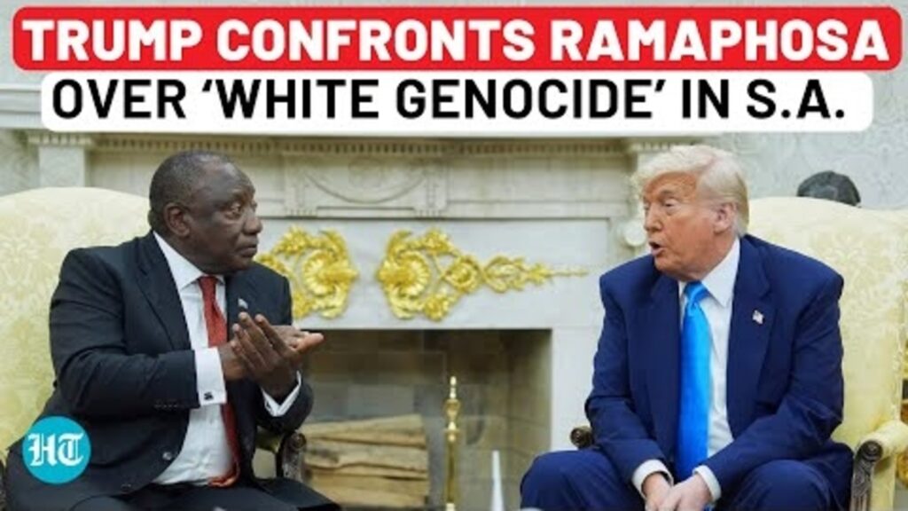 Trump argues with Ramaphosa in Oval Office over ‘White Genocide in South Africa’