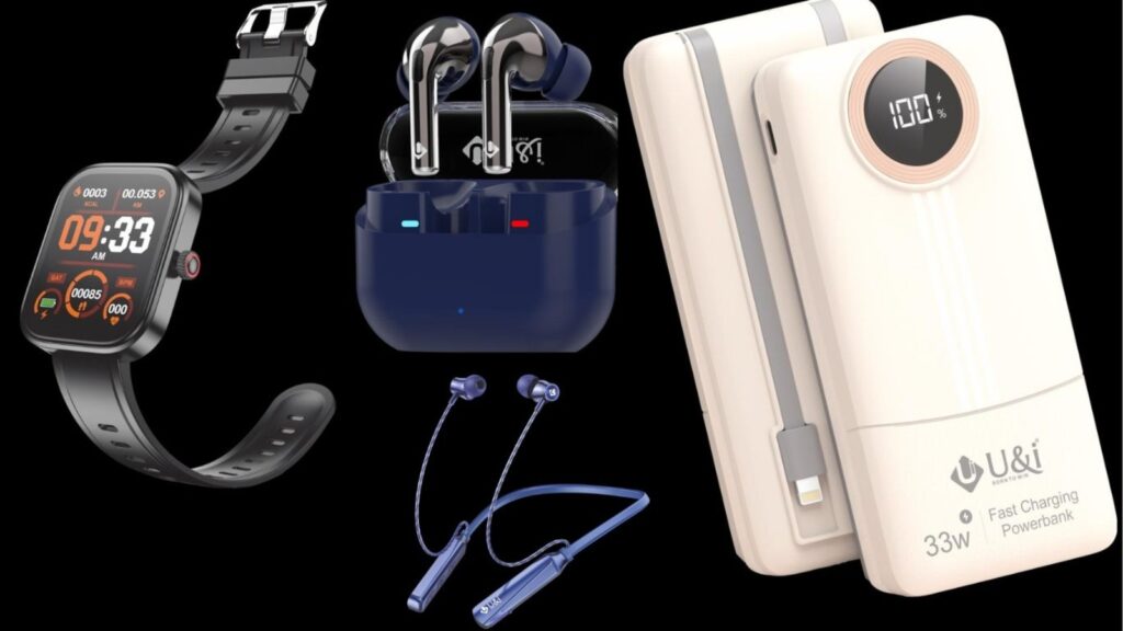 U&i launches wireless speaker, smartwatch, earbuds, powerbank, and more in India