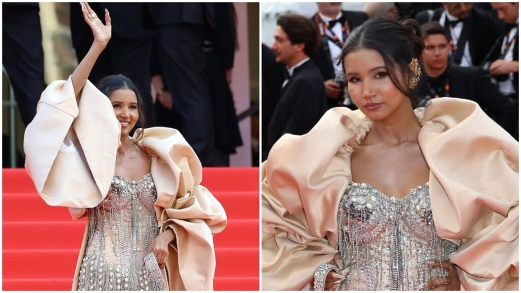 ‘Meri mummy ka favourite colour hai’: Nancy Tyagi reveals second Cannes red carpet look that she made in 1 month. Pics | Fashion Trends